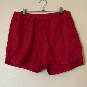 Madewell Sz M Red Pull On Shorts